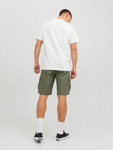 Regular Pantalon cargo 'Joe' JACK & JONES en vert