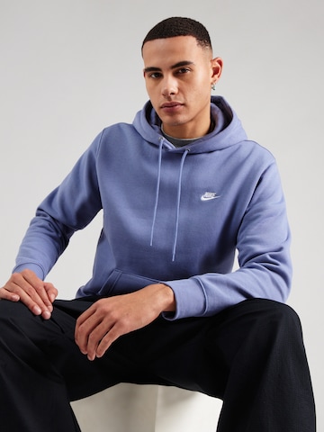 Nike Sportswear Mikina 'Club' – modrá: přední strana