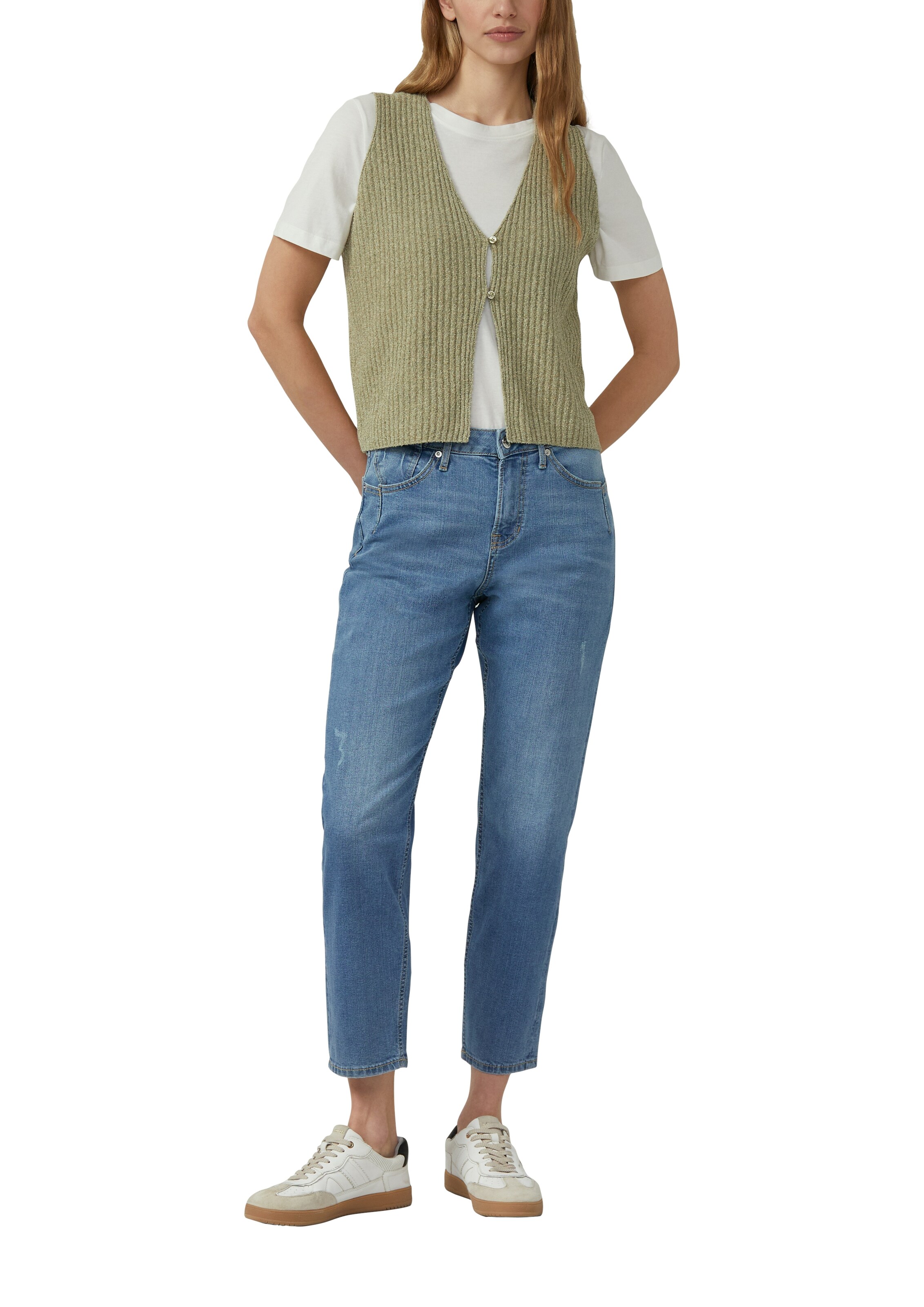 s.Oliver Strickweste in Grün