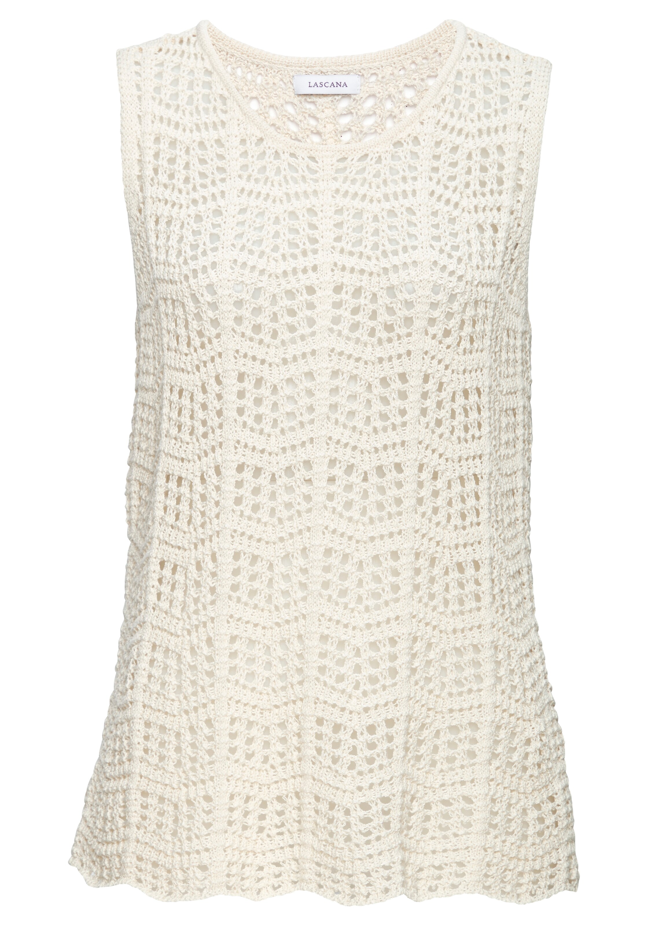 LASCANA Top in Beige: front