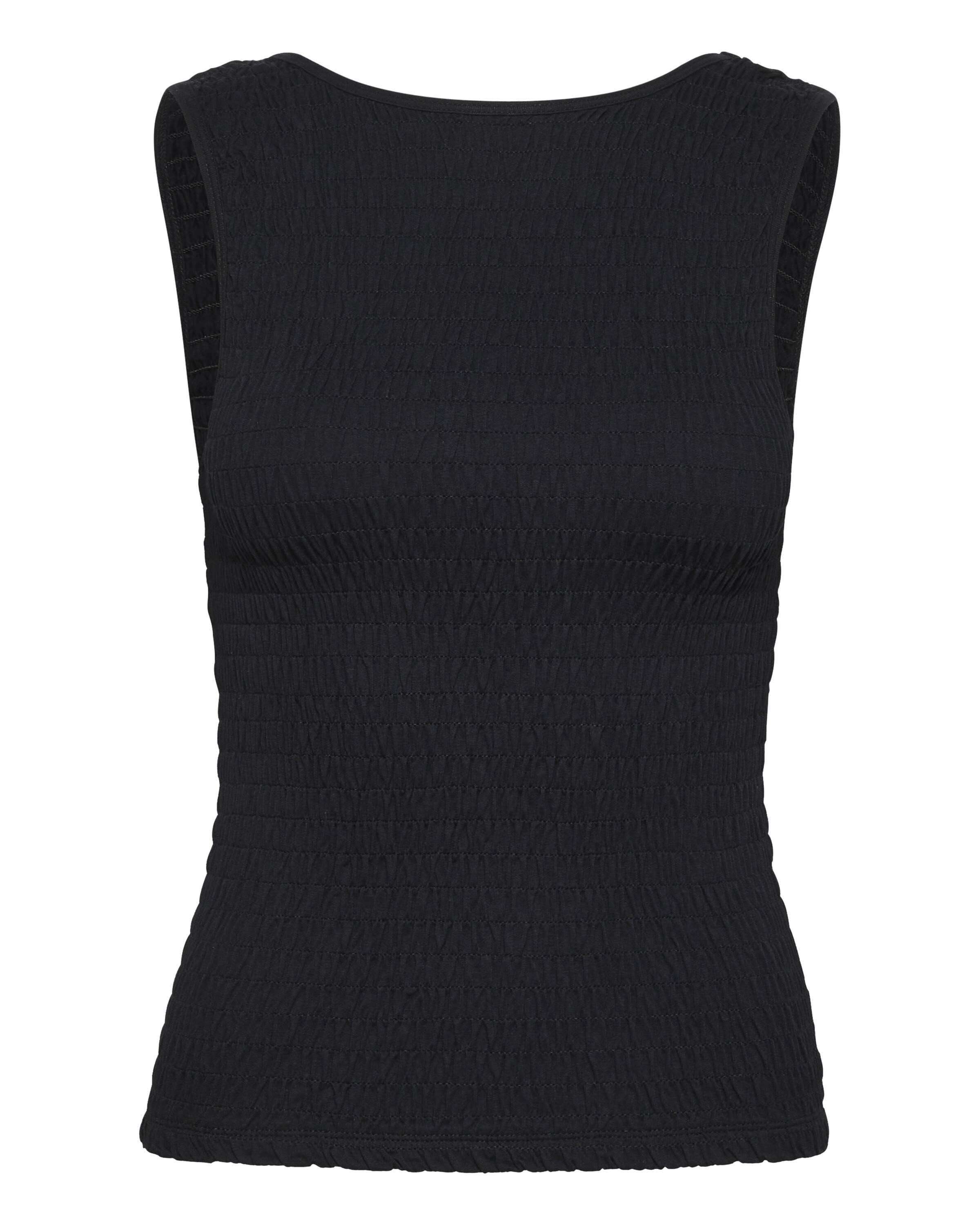 SOAKED IN LUXURY - Top 'Shacia' em preto: frente