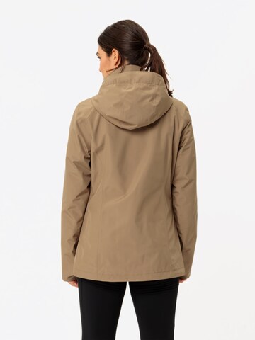 VAUDE Functionele jas 'Rosemoor 3in1 J II' in Beige