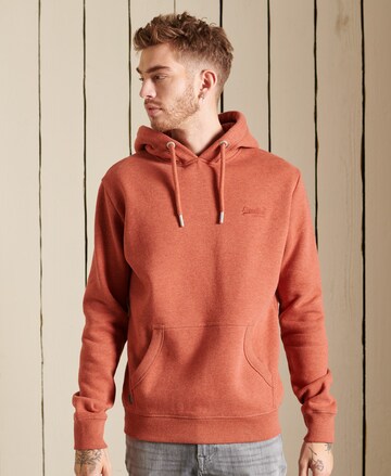 Superdry Sweatshirt in Orange: predná strana