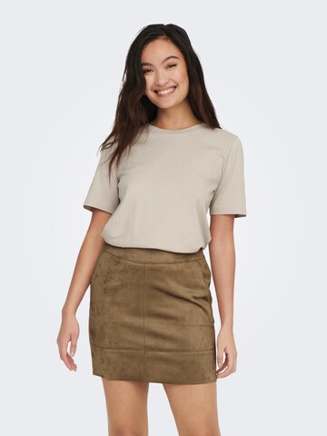 ONLY T-shirt i beige: framsida