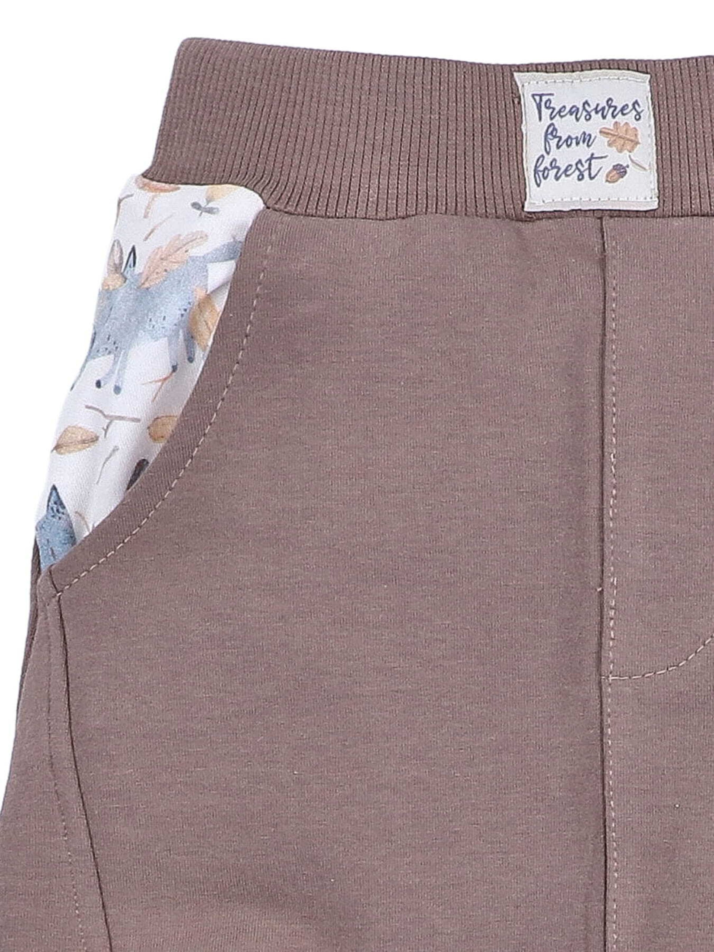 Regular Pantalon 'Forest Treasures' NINI en marron