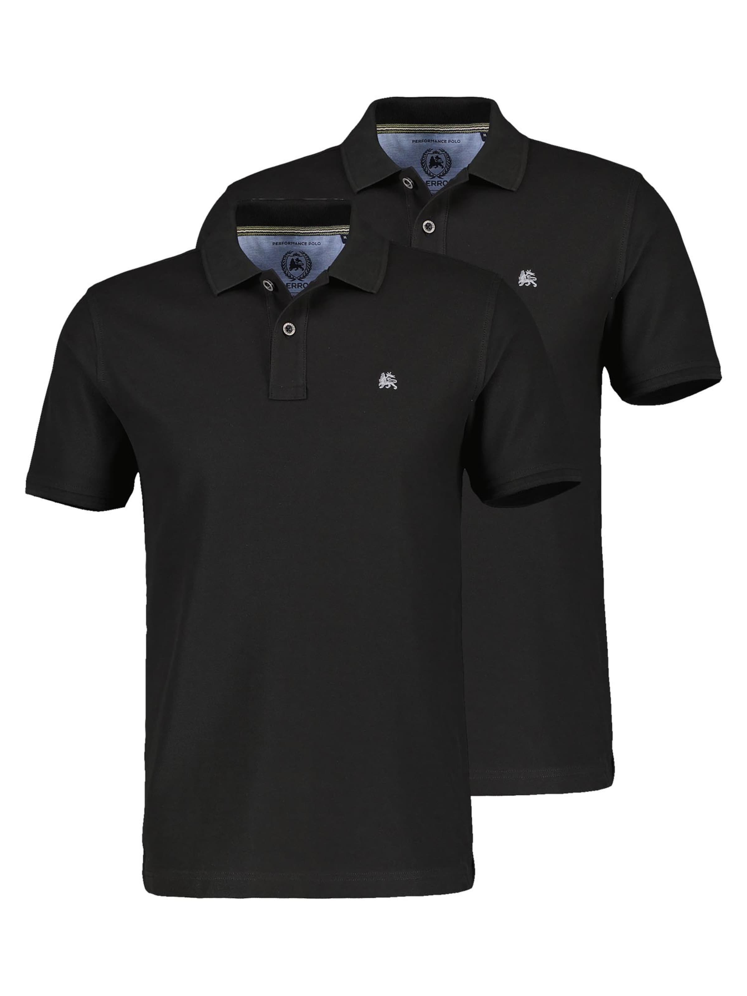 LERROS Shirt 'Basic'‌‌‌ in Schwarz: Vorderseite