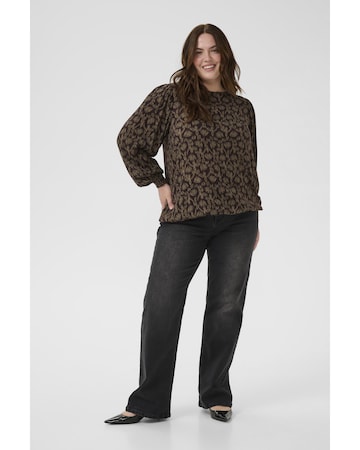 KAFFE CURVE Blouse ' ' in Bruin