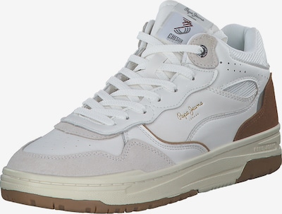 Sportbačiai su auliuku 'Chester Evolution' iš Pepe Jeans, spalva – glaisto spalva / ruda (konjako) / balkšva, Prekių apžvalga