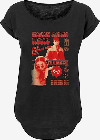T-shirt 'Sex Education Otis Talking Helps Netflix TV Series' F4NT4STIC en noir : devant