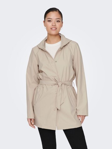 JDY Between-Seasons Coat 'Shelby' in Beige: front