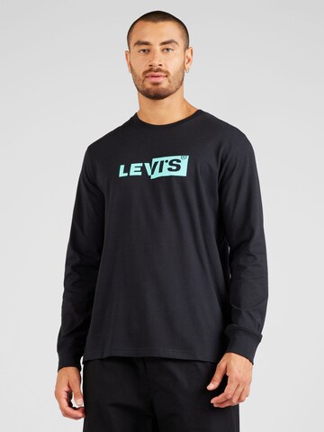 LEVI'S ® Shirt 'Relaxed Long Sleeve Graphic Tee' in Zwart: voorkant