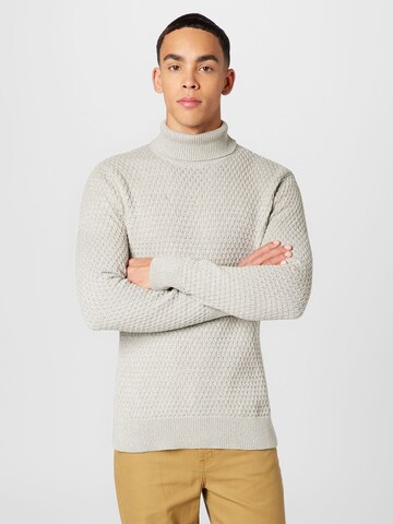 SELECTED HOMME Sweater 'REMY' in Grey: front