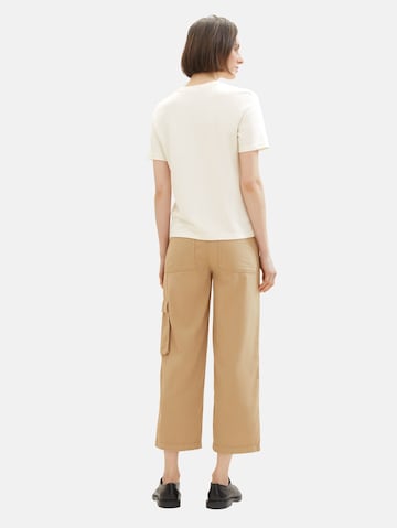 TOM TAILOR - regular Pantalón cargo en beige