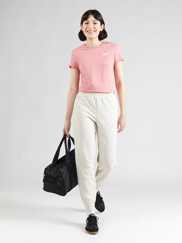 PUMA Performance shirt 'ESS Small No. 1' in Pink