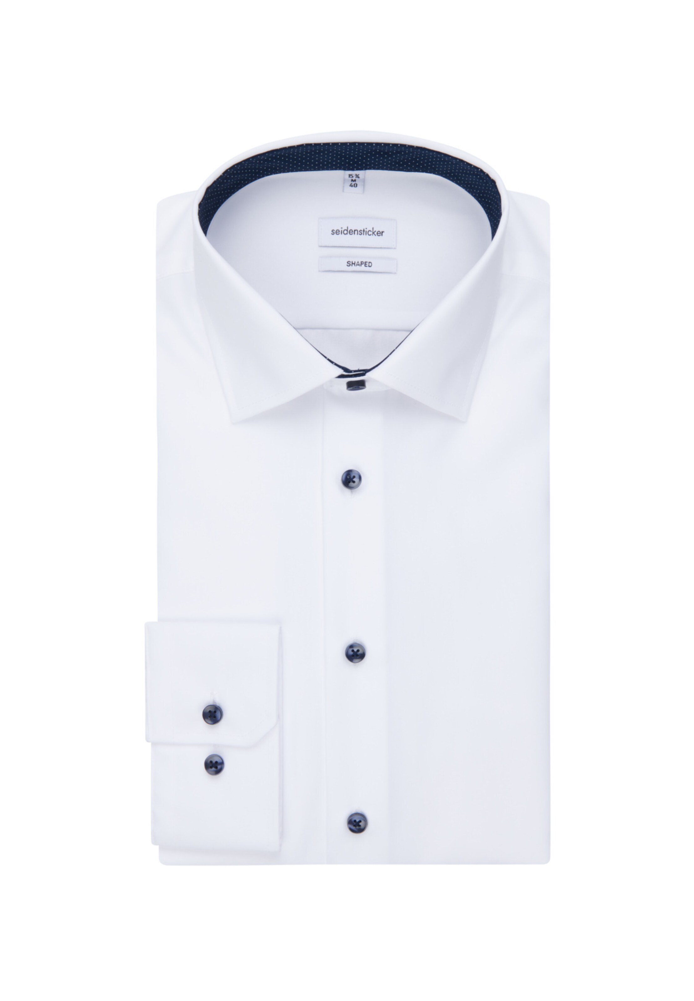 SEIDENSTICKER Slim fit Business shirt ' Shaped ' in White