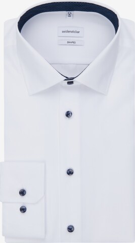 SEIDENSTICKER Slim fit Business Shirt ' Shaped ' in White