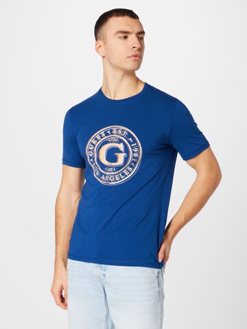GUESS T-Shirt in Blau: Vorderseite