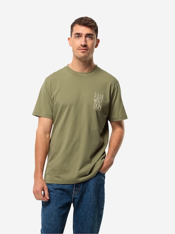 T-Shirt fonctionnel 'TENT' JACK WOLFSKIN en vert : devant