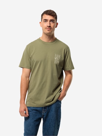 JACK WOLFSKIN - Camisa funcionais 'TENT' em verde: frente