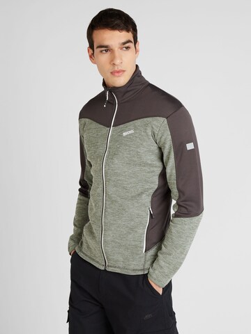 REGATTA Athletic Fleece Jacket 'Highton IV' in Green: front