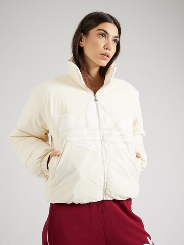 Veste mi-saison 'Adicolor' ADIDAS ORIGINALS en beige : devant