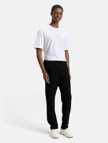 TOM TAILOR DENIM Regular Trousers in Black