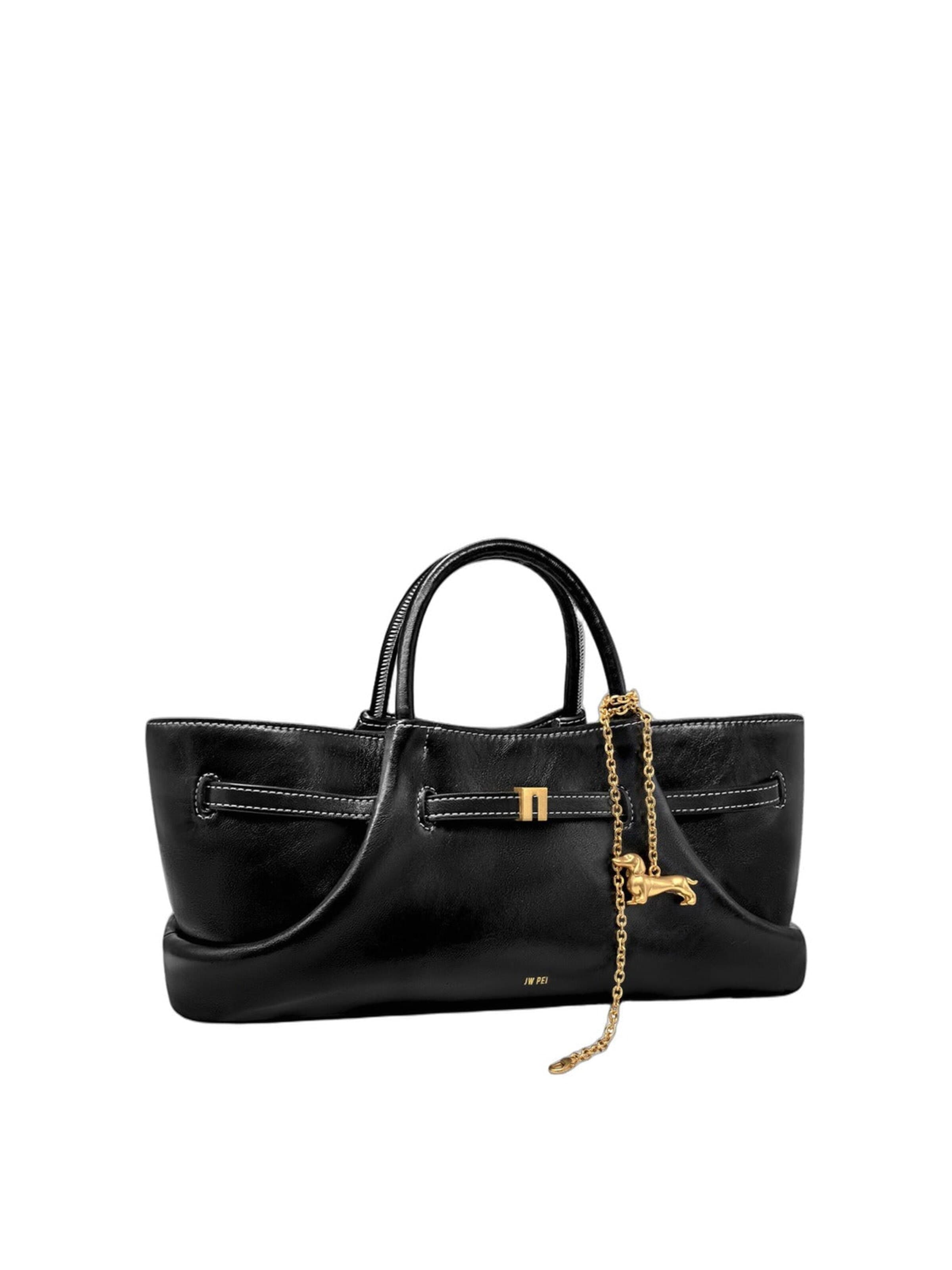 JW PEI Shopper 'JW PEI Cabas Maeve Breloque Teckel Black' in Zwart
