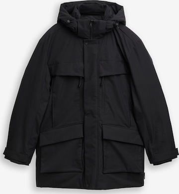 TOM TAILOR DENIM Winterjas in Zwart: voorkant