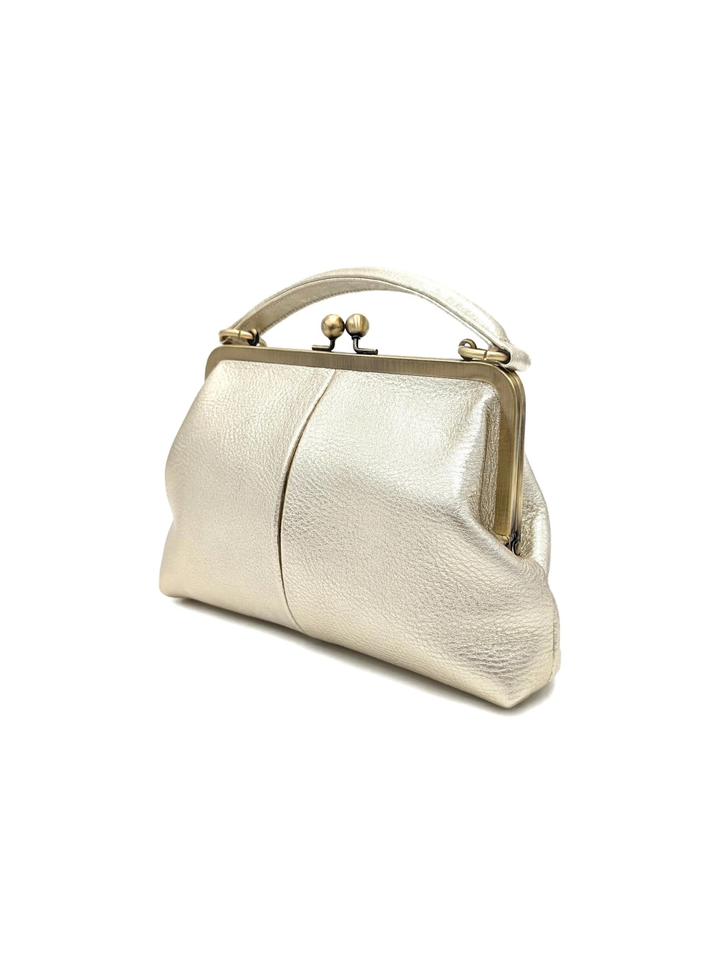 Sacs à main 'Kleine Olive – Leder Handtasche & Umhängetasche' Taschenkinder en or