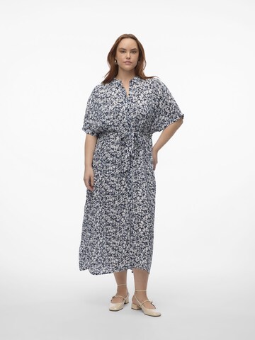 Vero Moda Curve Jurk 'MENNY' in Blauw: voorkant