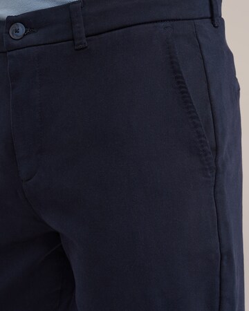 WE Fashion Úzky strih Chino nohavice - Modrá