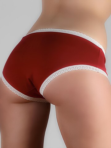 Albero Natur Panty 'Damen Bio-Baumwoll Hipster mit Spitze' in Red