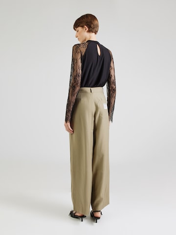 Wide Leg Pantalon 'LANOW' AMERICAN VINTAGE en vert
