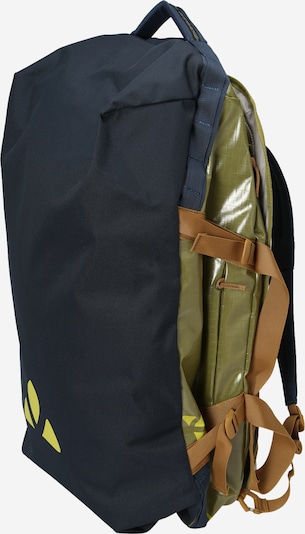 VAUDE Sports Bag 'CityDuffel 65' in Dark blue / Light brown / Yellow / Green, Item view