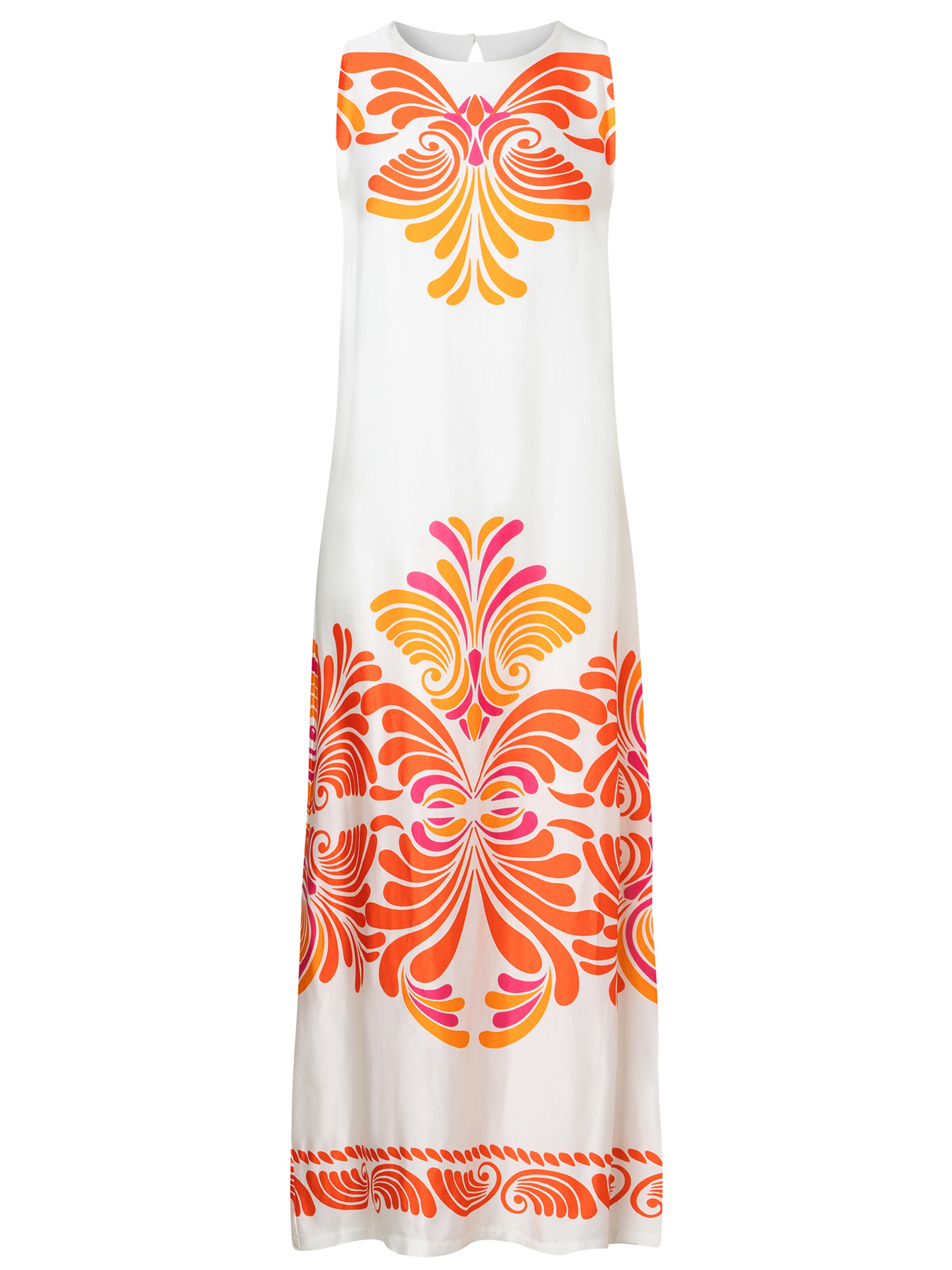 Ana Alcazar Kleid 'Waya' in safran / orange / weiß, Produktansicht