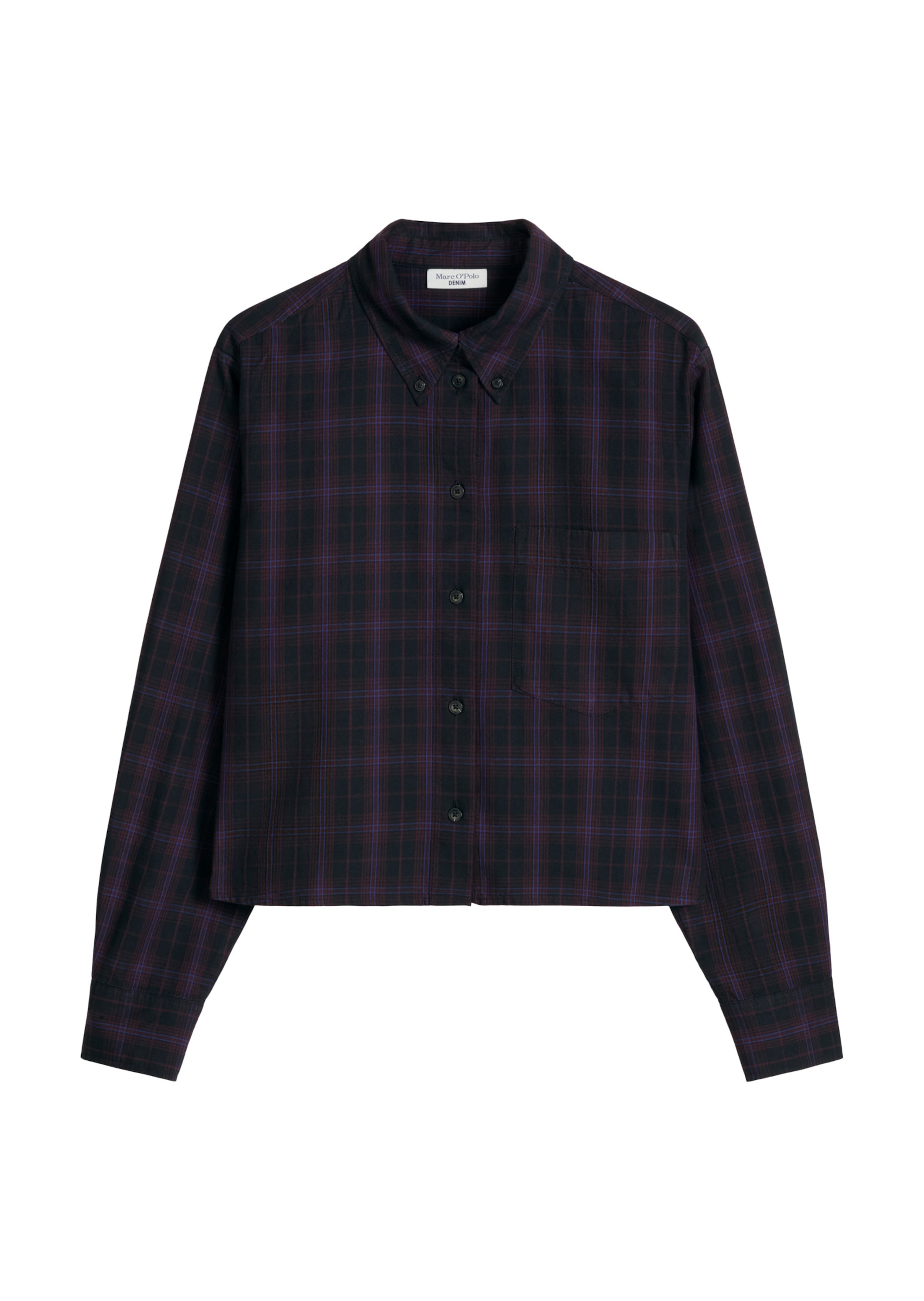 Marc O'Polo DENIM Blouse in Zwart: voorkant
