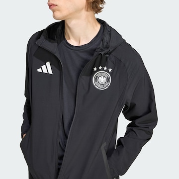 ADIDAS PERFORMANCE Sportjas 'Germany Tiro Travel Full Zip' in Zwart