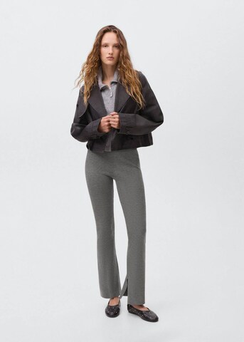 MANGO TEEN Flared Pants 'Sweatp' in Grey