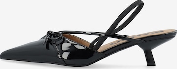 Bianco Slingpumps 'Kristin' in Zwart: voorkant