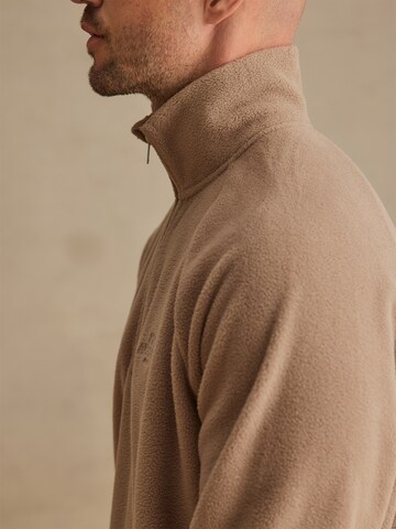 DAN FOX APPAREL Fleece jas 'Semih' in Beige