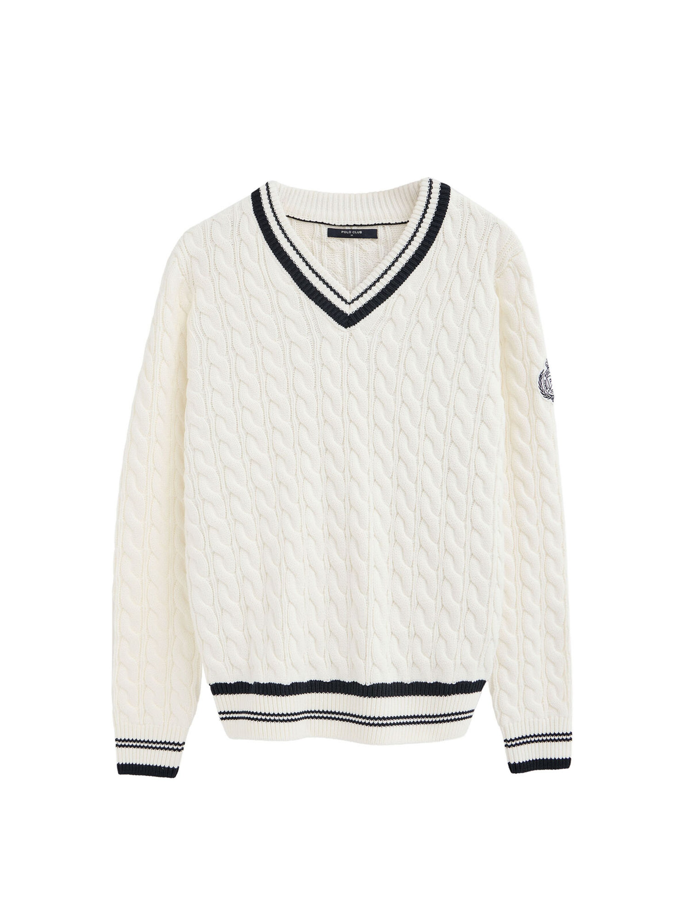 Polo Club Pullover in Beige: Vorderseite