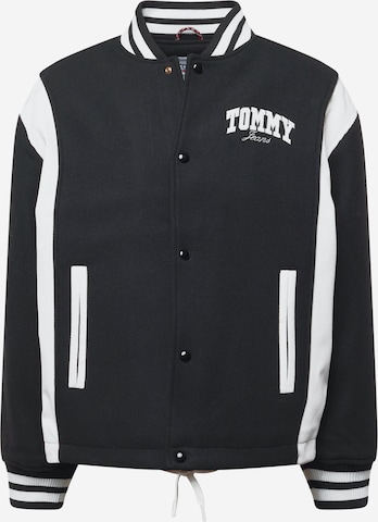 Tommy JeansPrijelazna jakna - crna boja: prednji dio