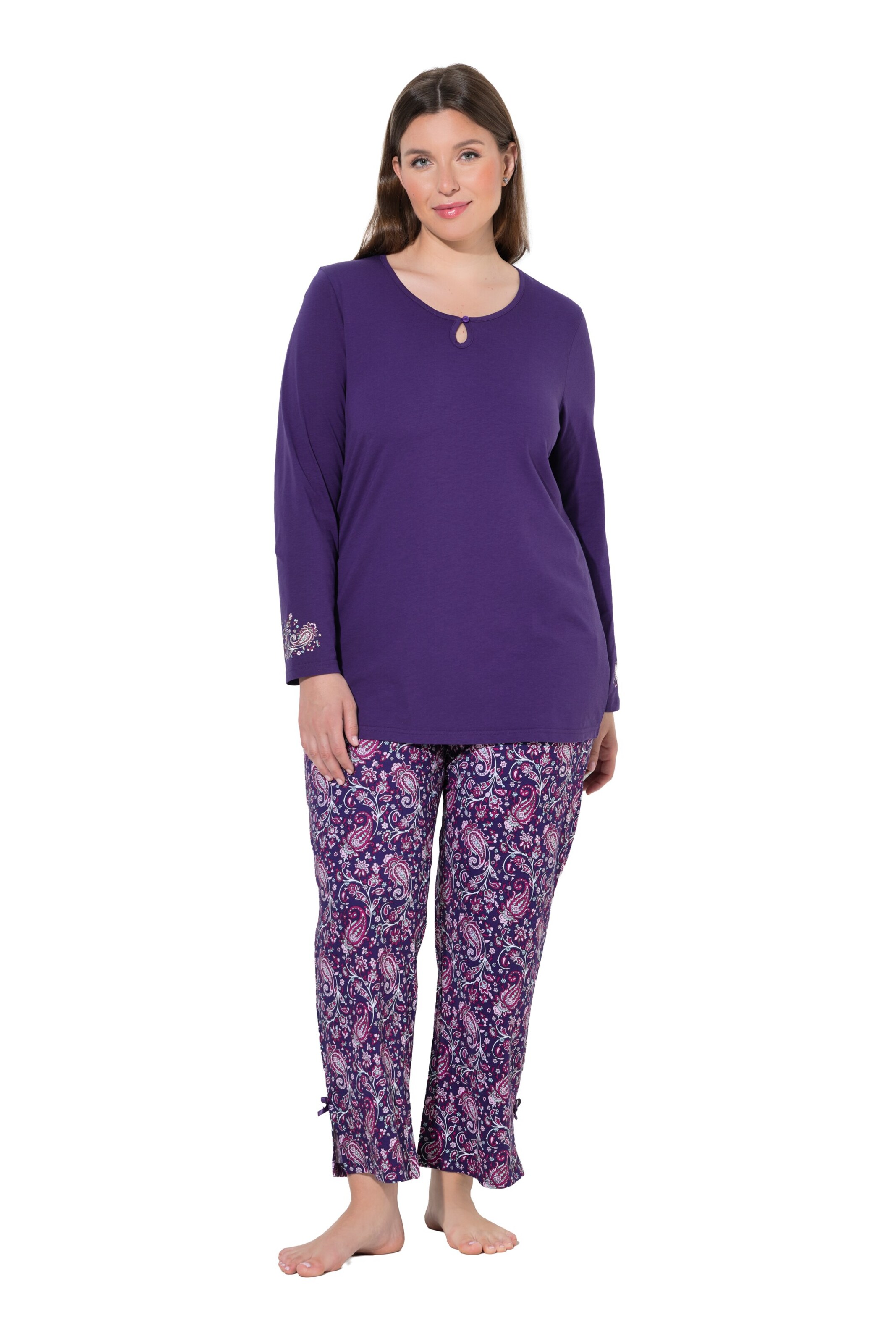 Ulla Popken Pyjama in Lila: voorkant