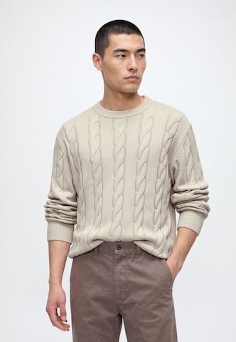 Pull-over BALMOHK en beige : devant