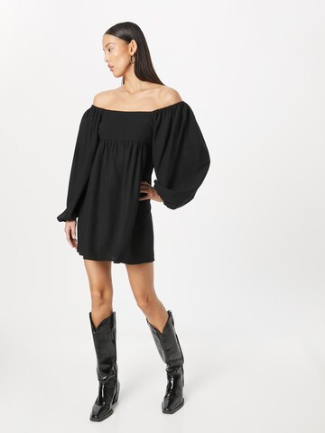 Nasty Gal Summer Dress in Black: front