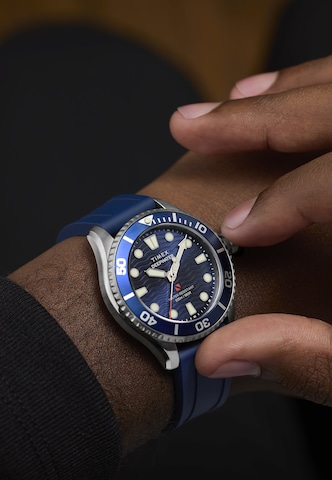 Montre à affichage analogique TIMEX en bleu