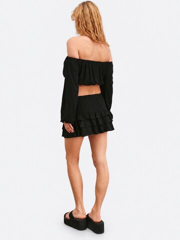 Ethiquet Top 'Crop Top' - fekete