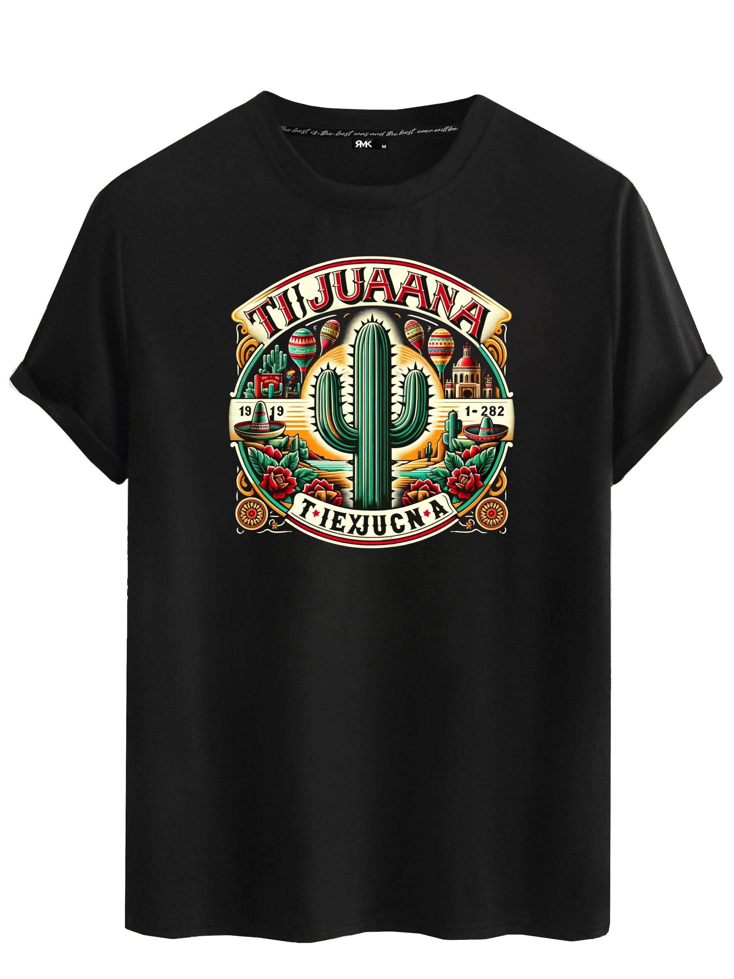RMK Shirt 'Mexico Tijuana'‌‌ in Schwarz: Vorderseite