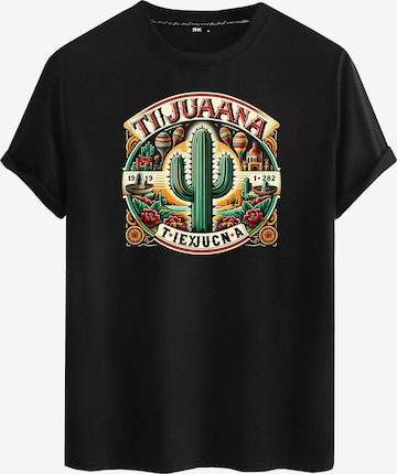 RMK Shirt 'Mexico Tijuana' in Schwarz: Vorderseite