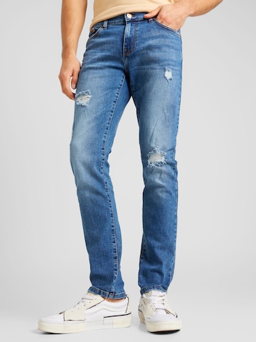 Coupe slim Jean 'LOOM' Only & Sons en bleu : devant